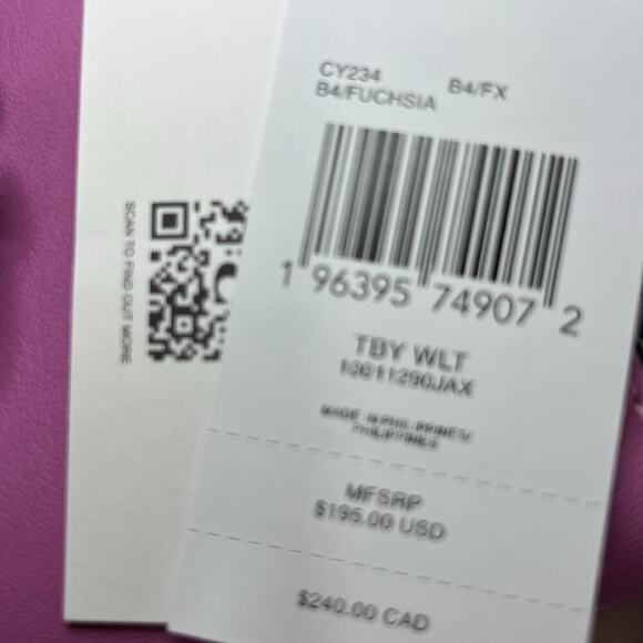 NWT Coach CY234 Tabby Wallet - Picture 5 of 6